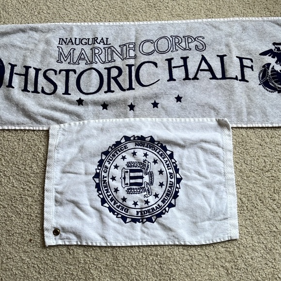 Inaugural Marine Corp Towel and FBI Golf Towel - Picture 1 of 3